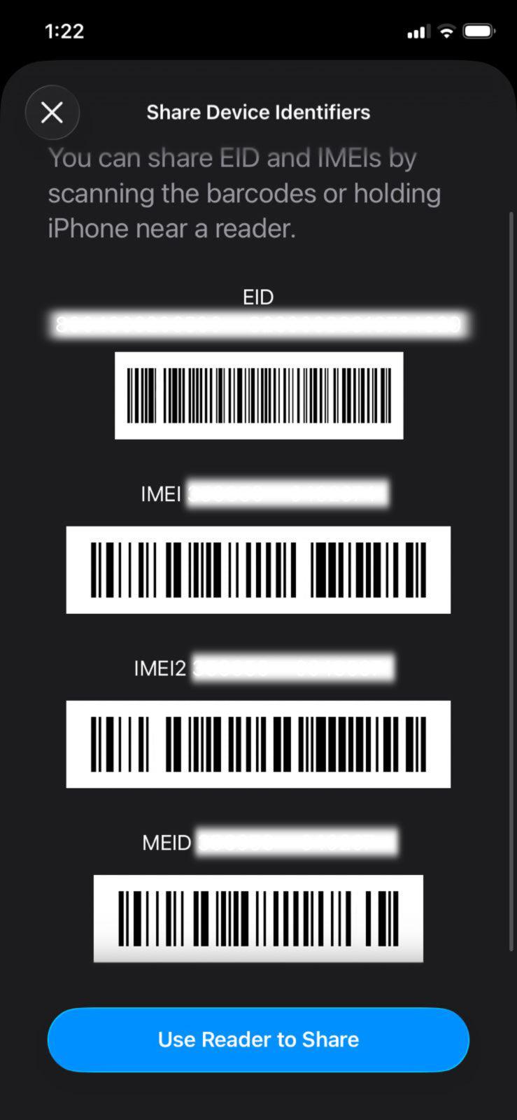 eSIM EID example